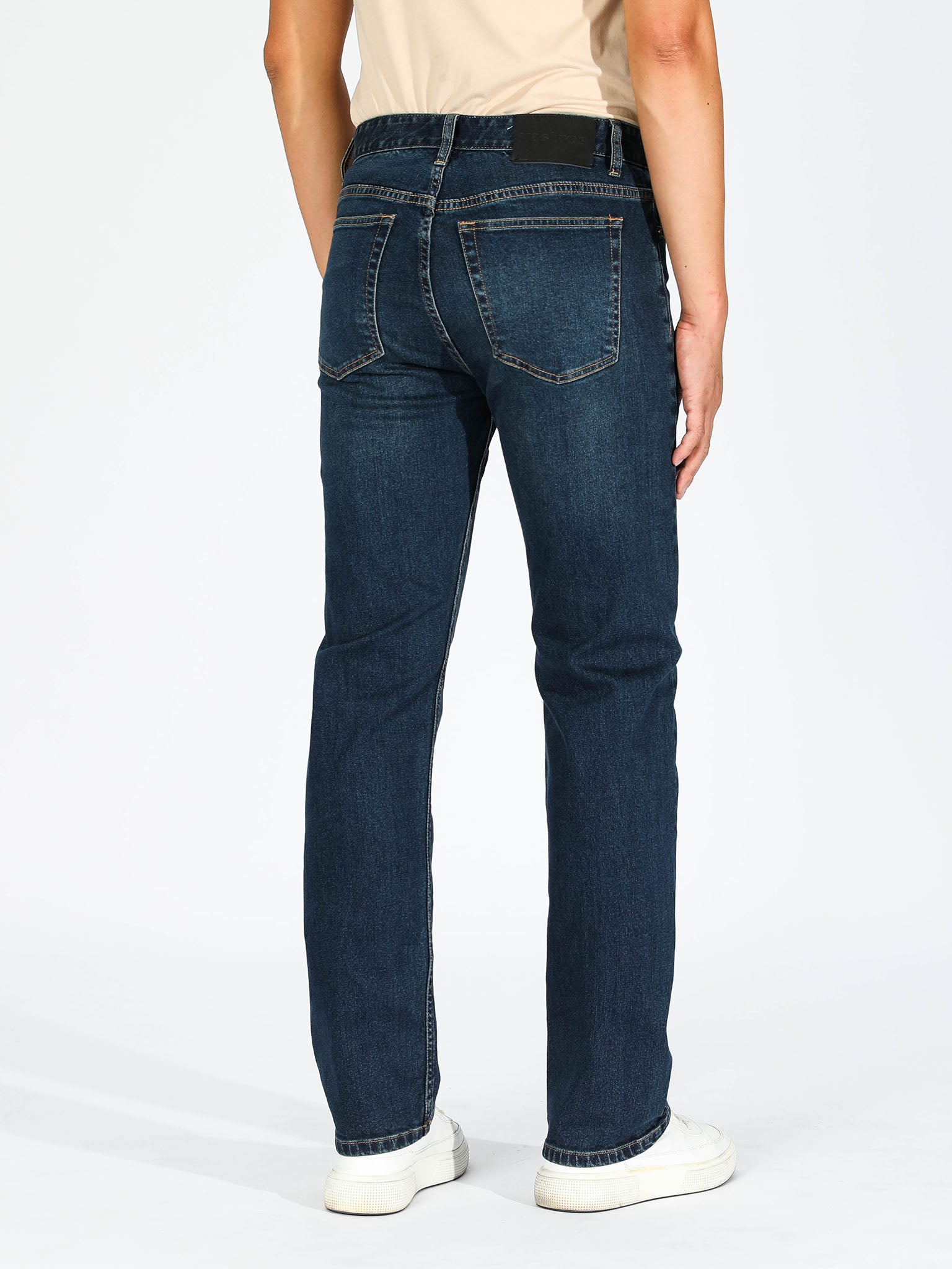 Slim Straight Jeans - Dark Blue