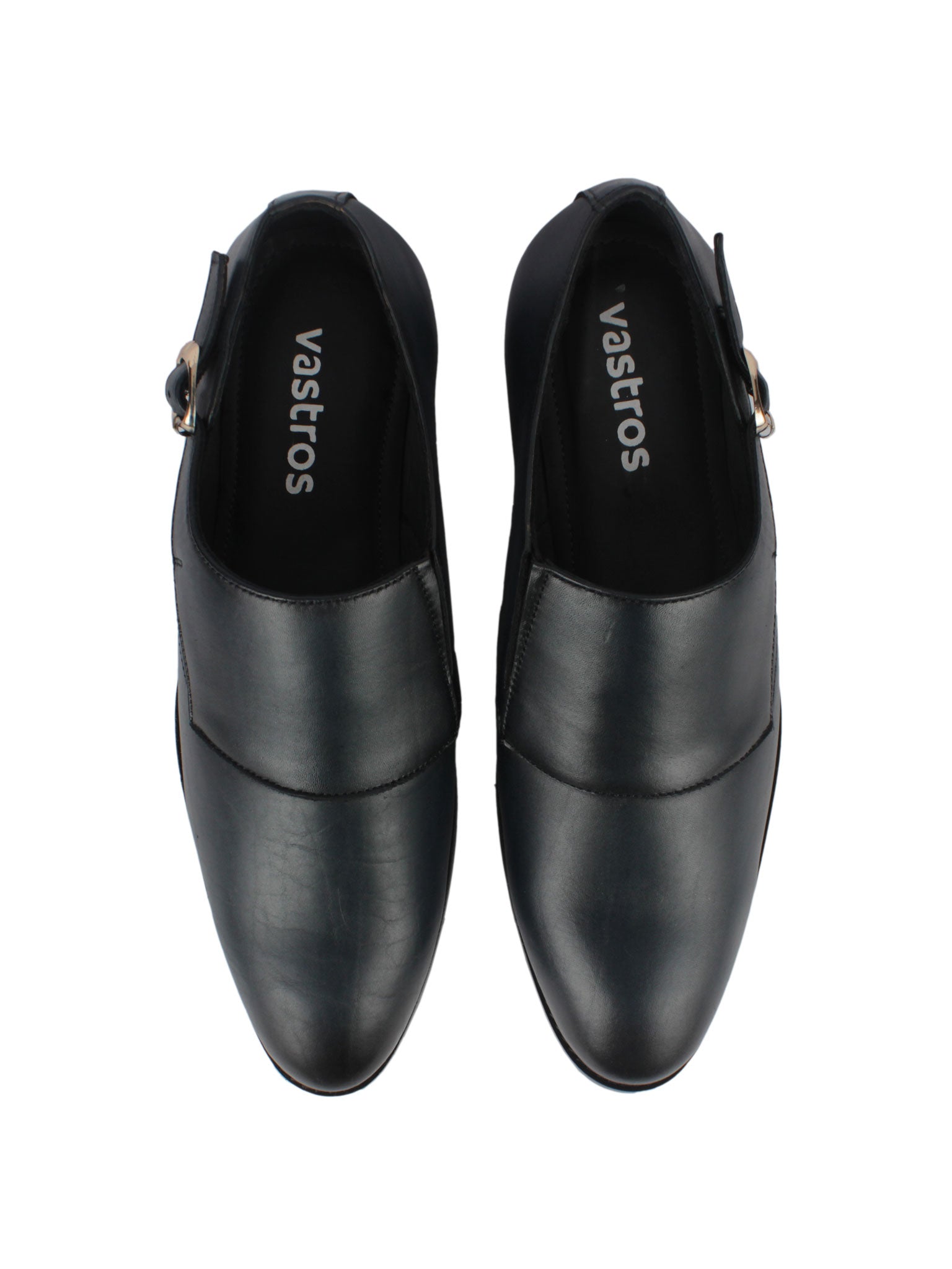Single Monk Strap Shoes - Black