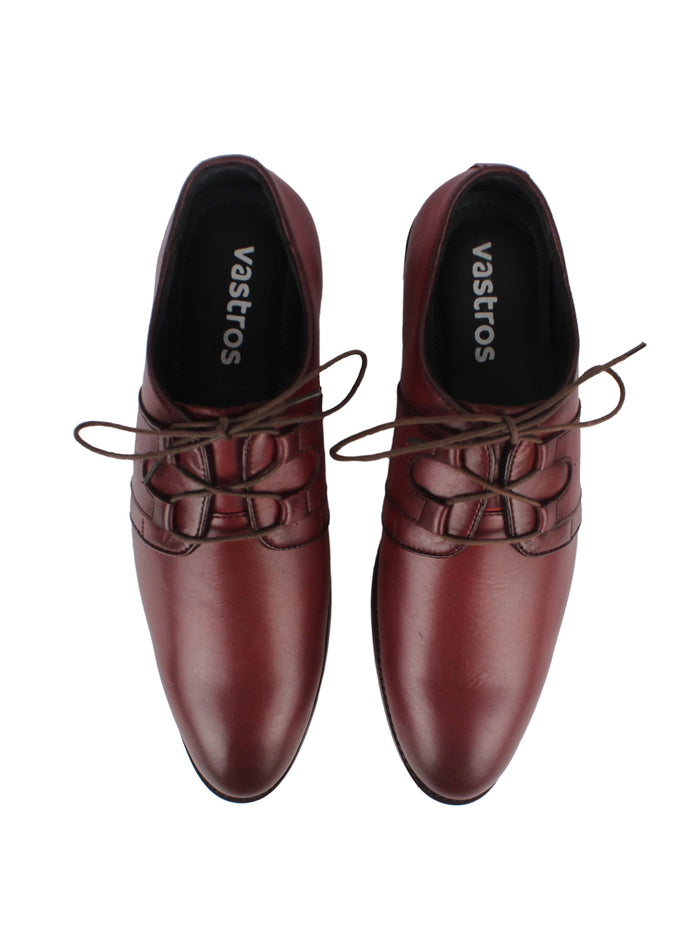 Derby Laced Shoes - Oxblood