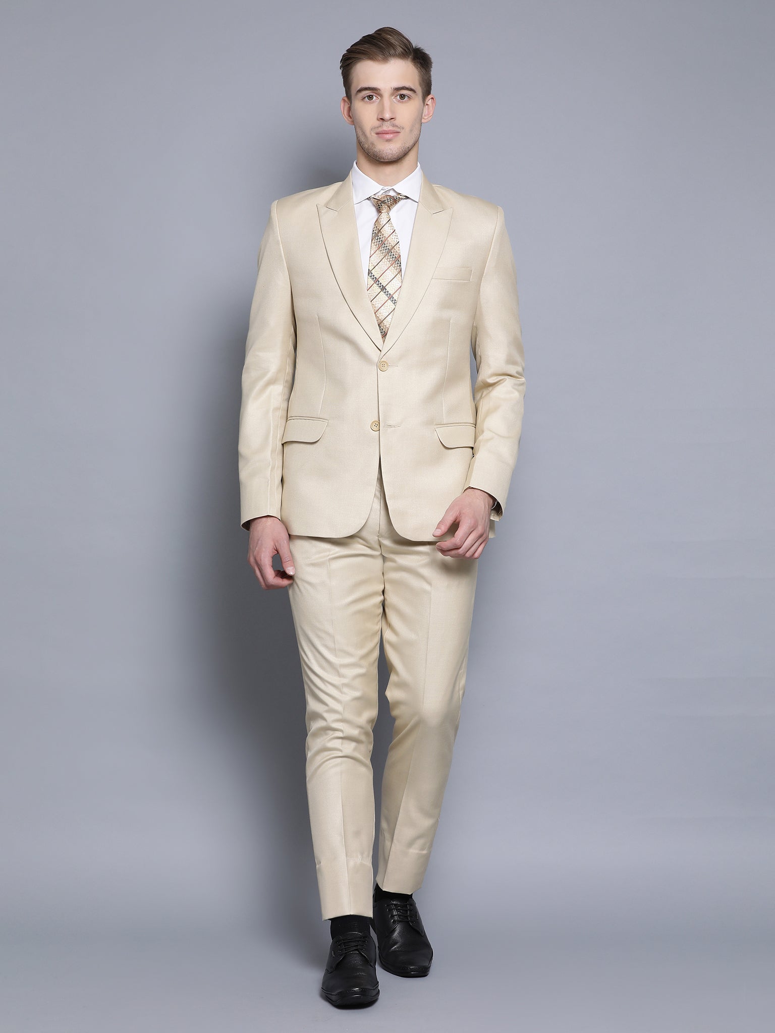 Slim Fit Khaki Suit Pant