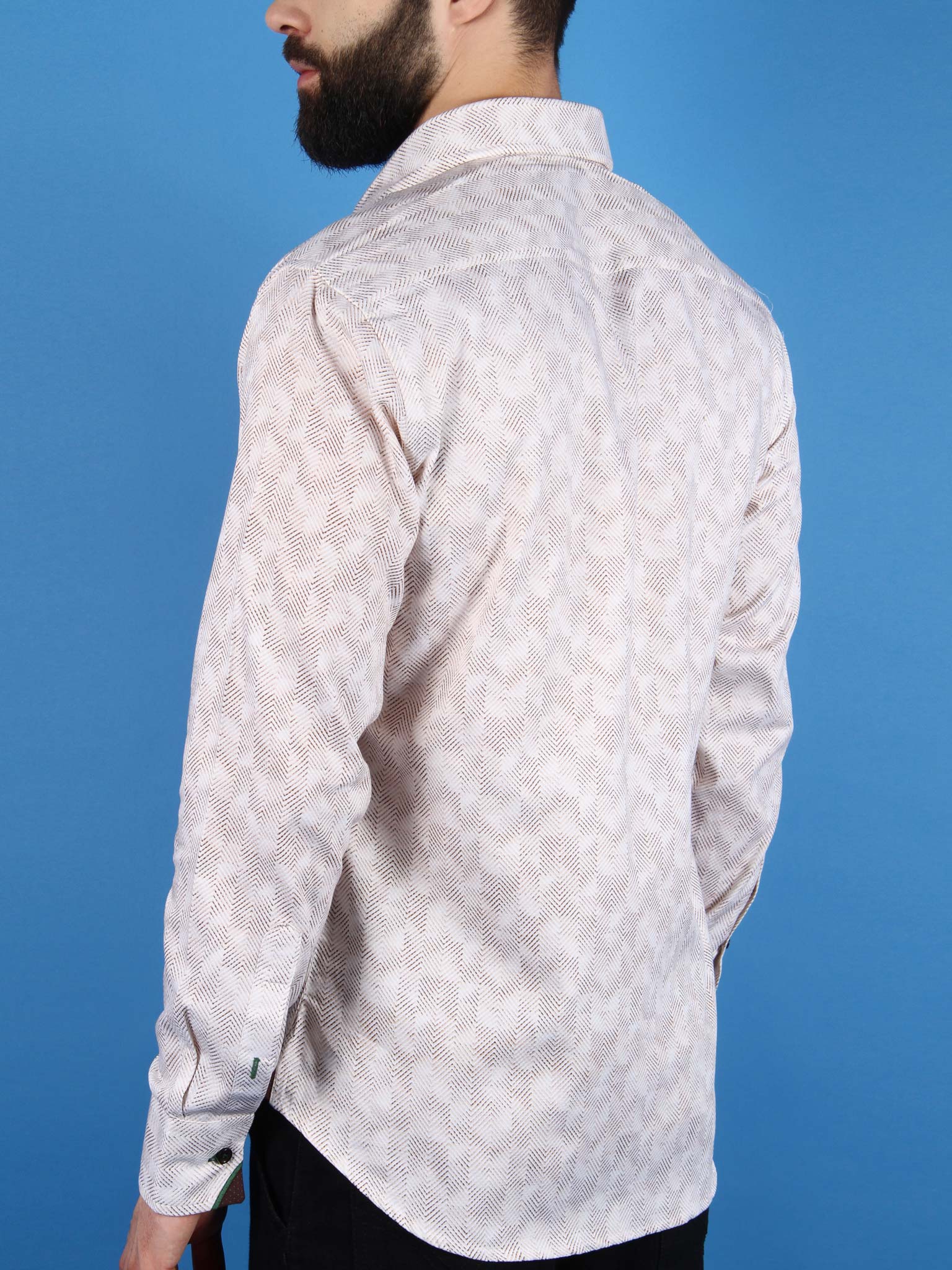 zen garden shirt model back image