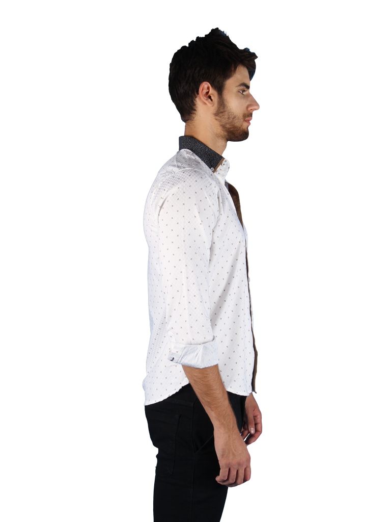 dark brush shirt fit right side image