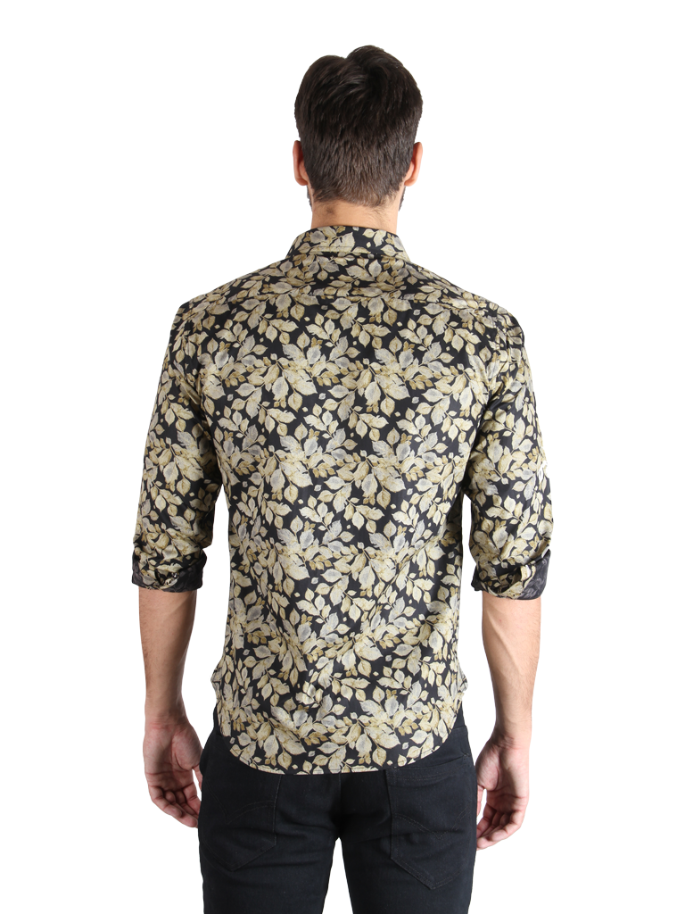 dark brush shirt fit back image