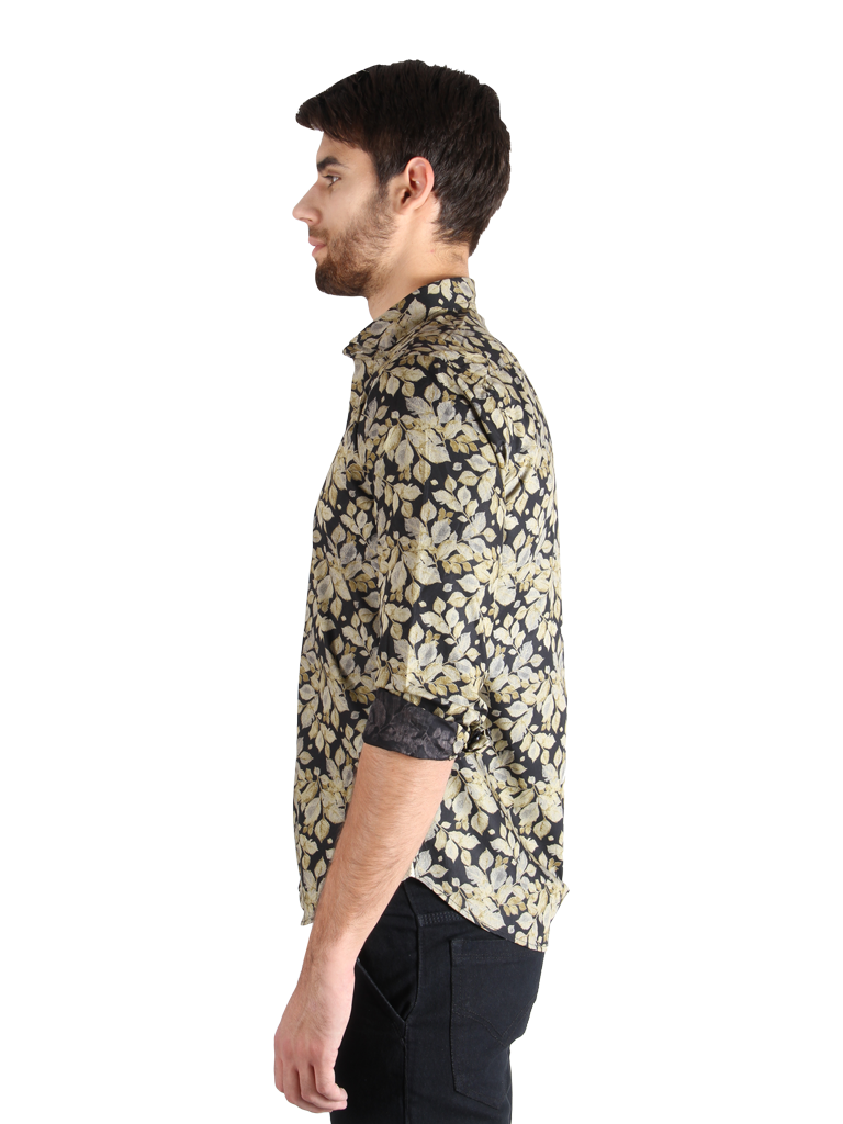 dark brush shirt fit left side image