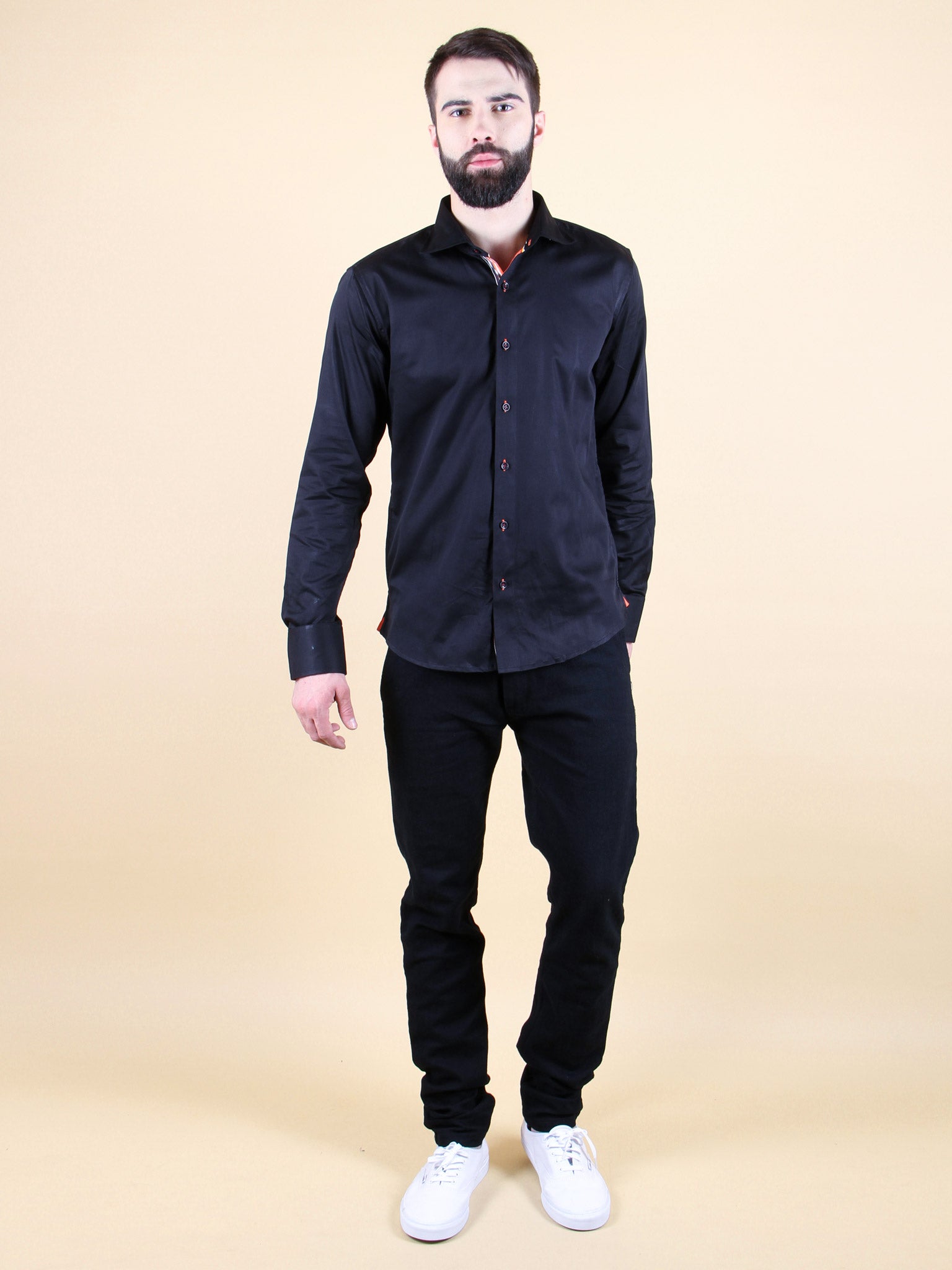panther eyes shirt model walking image