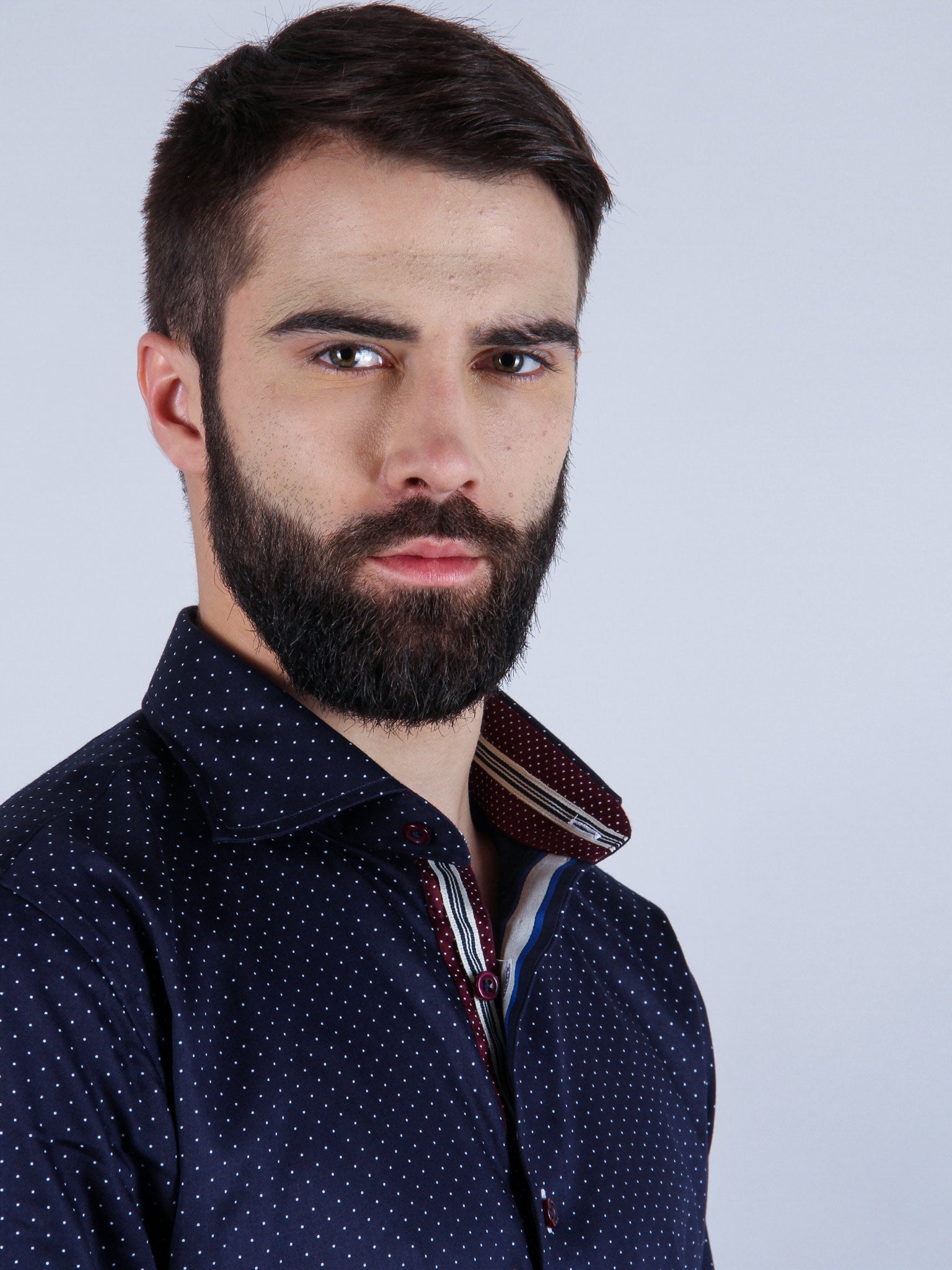 suave evening shirt model collar image