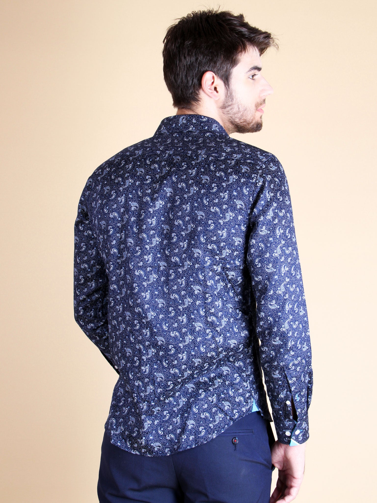 silver lining shirt model back image
