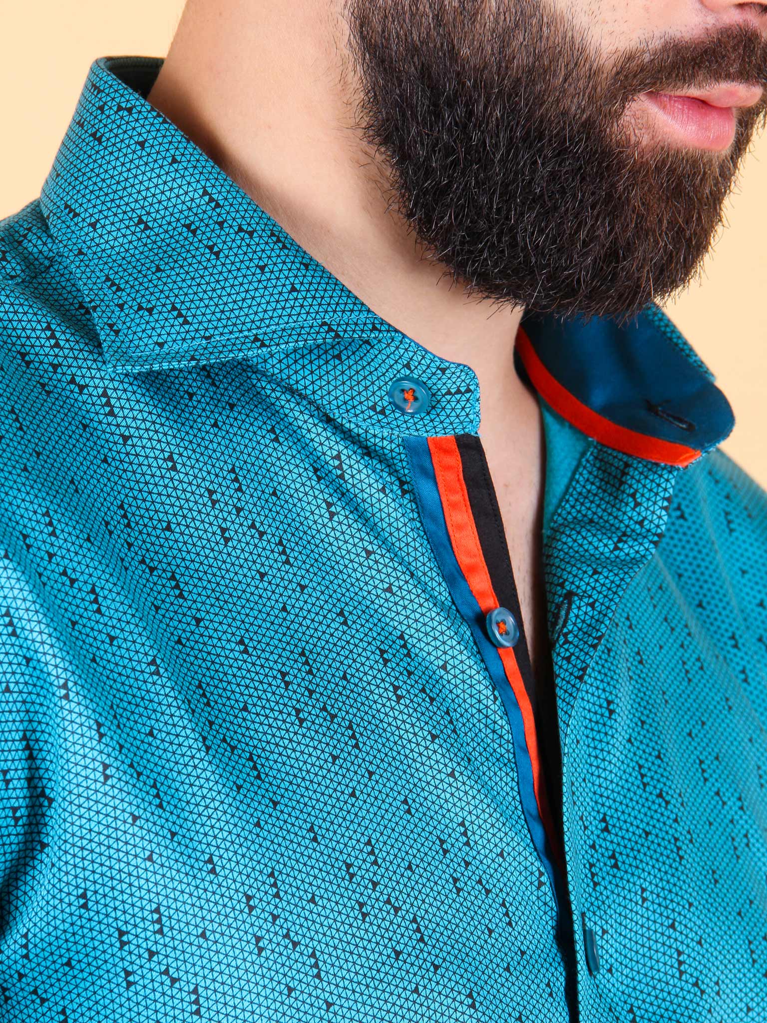thawed ice shirt model collar image