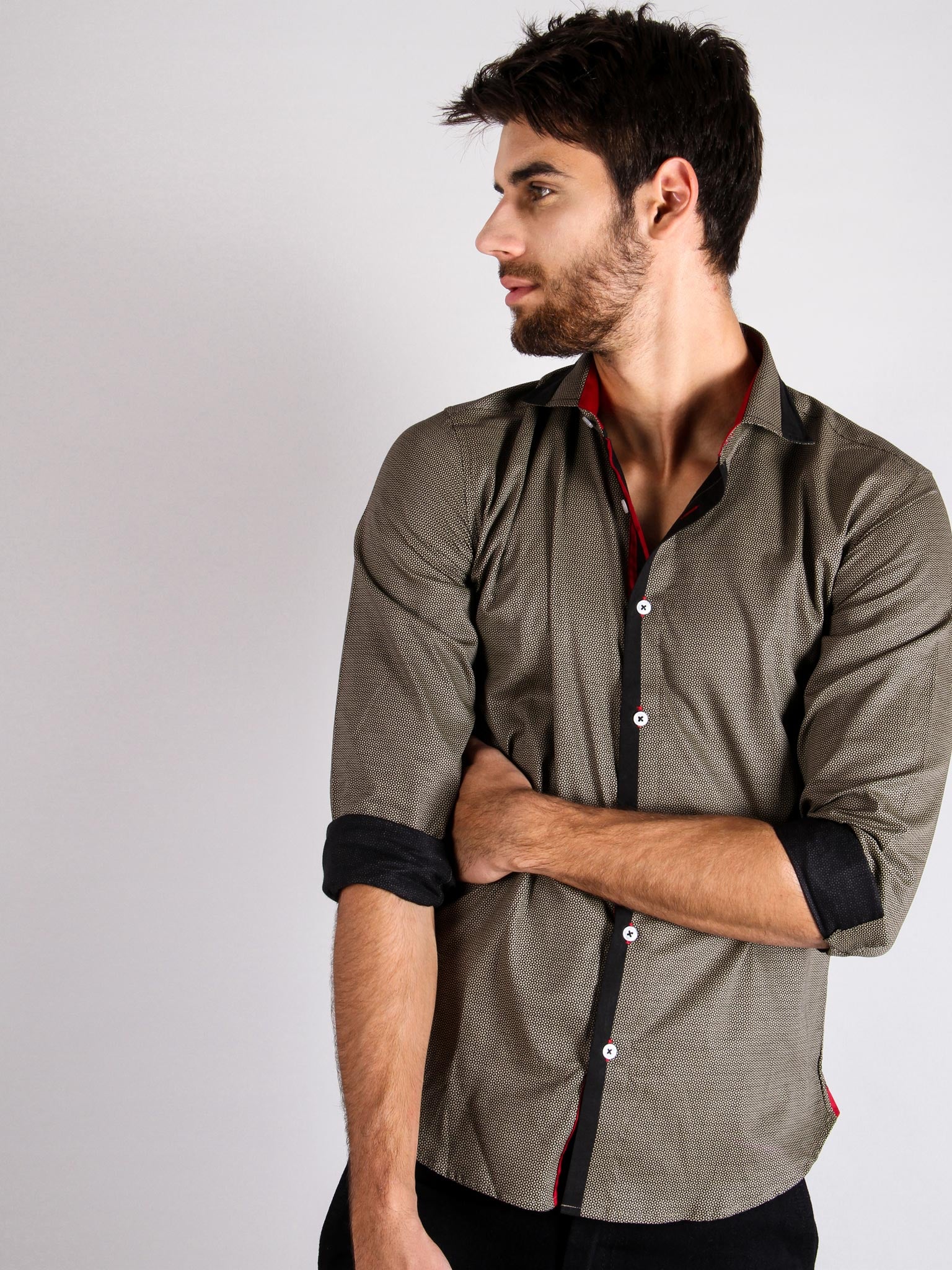 stone grill shirt model image