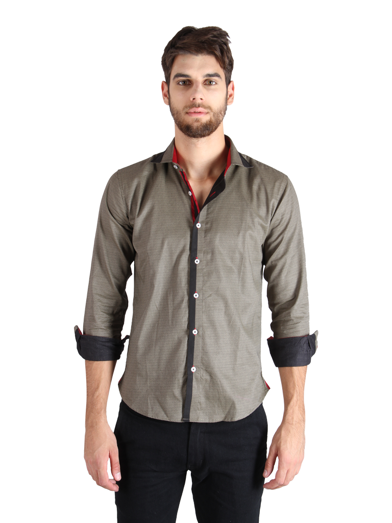stone grill shirt fit front image