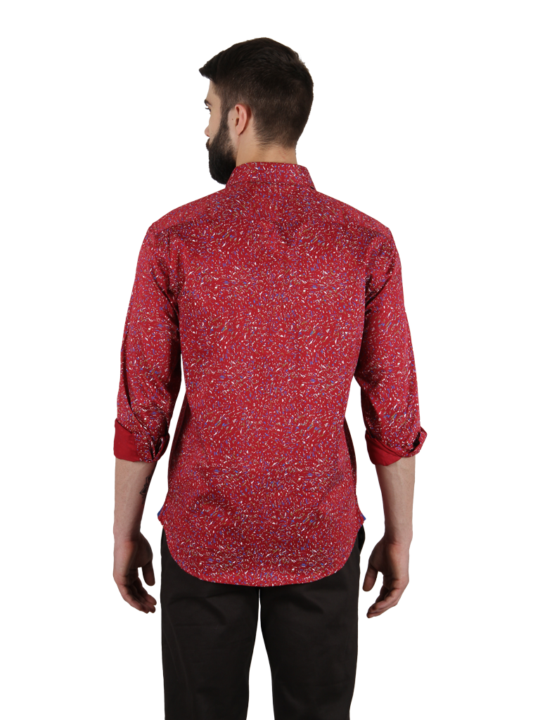 mixed salsa shirt fit back image