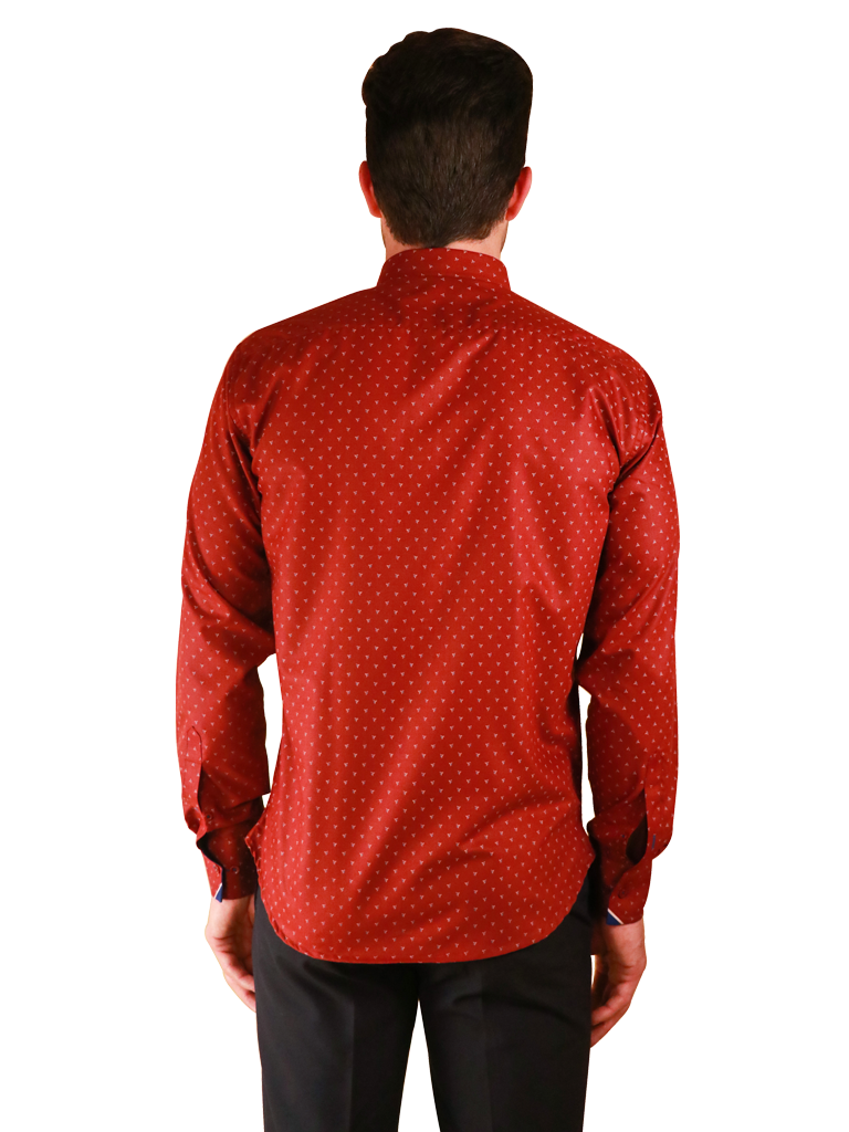 crimson star shirt fit back image