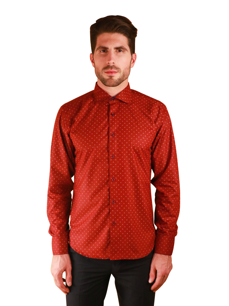 crimson star shirt fit front image