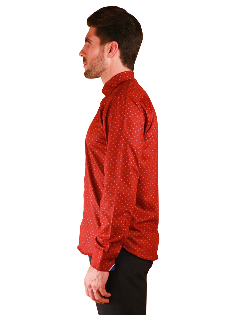 crimson star shirt fit left image