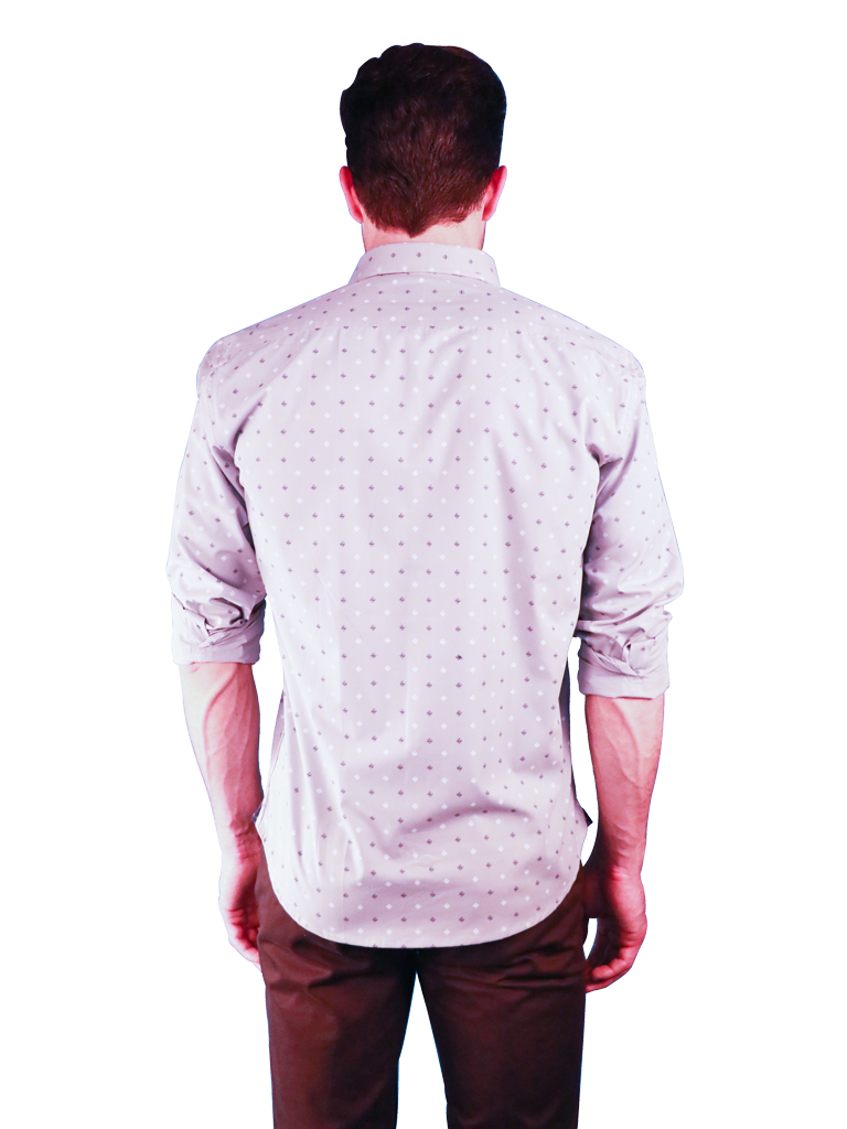 slate gem shirt fit back image