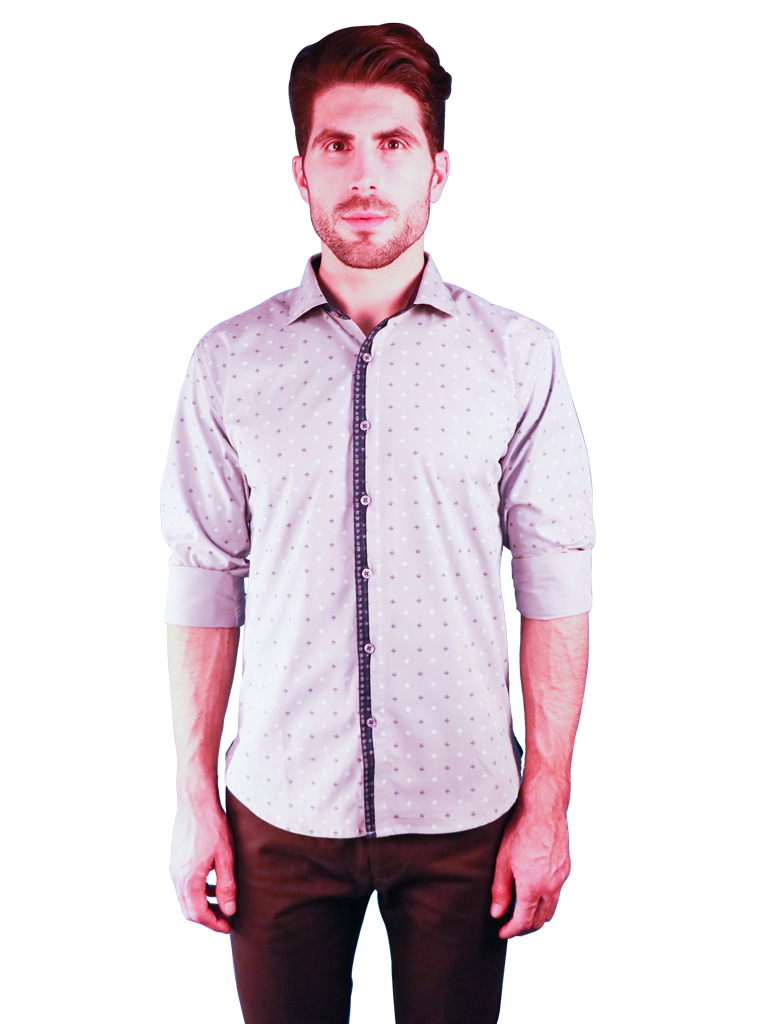 slate gem shirt fit front image