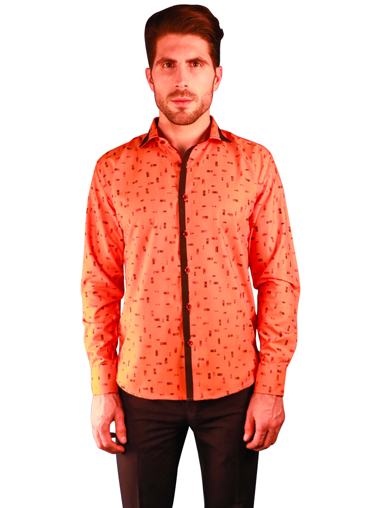 new orange shirt fit front image