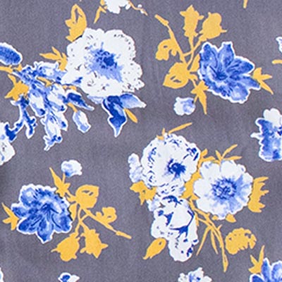 Gray Floral