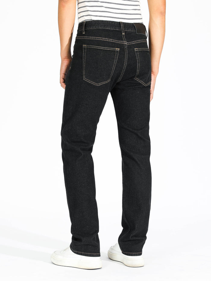Slim Straight Jeans - Black