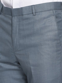 Slim Fit Stone Blue Suit Pant