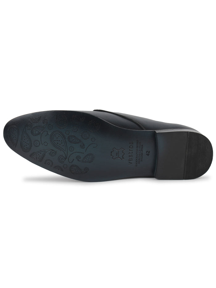 Single Monk Strap Shoes - Black