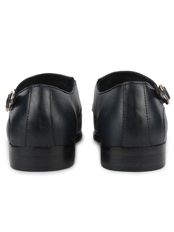 Single Monk Strap Shoes - Black