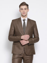 Slim Fit Brown Suit Jacket