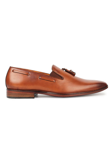 Penny Loafer with Tassel - Brown