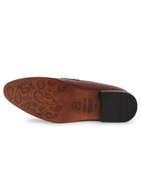 Brogue Penny Loafers - Brown
