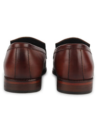 Brogue Penny Loafers - Brown