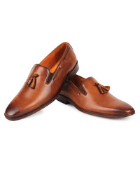Penny Loafer with Tassel - Brown