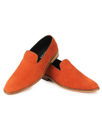 Suede Loafer - Orange