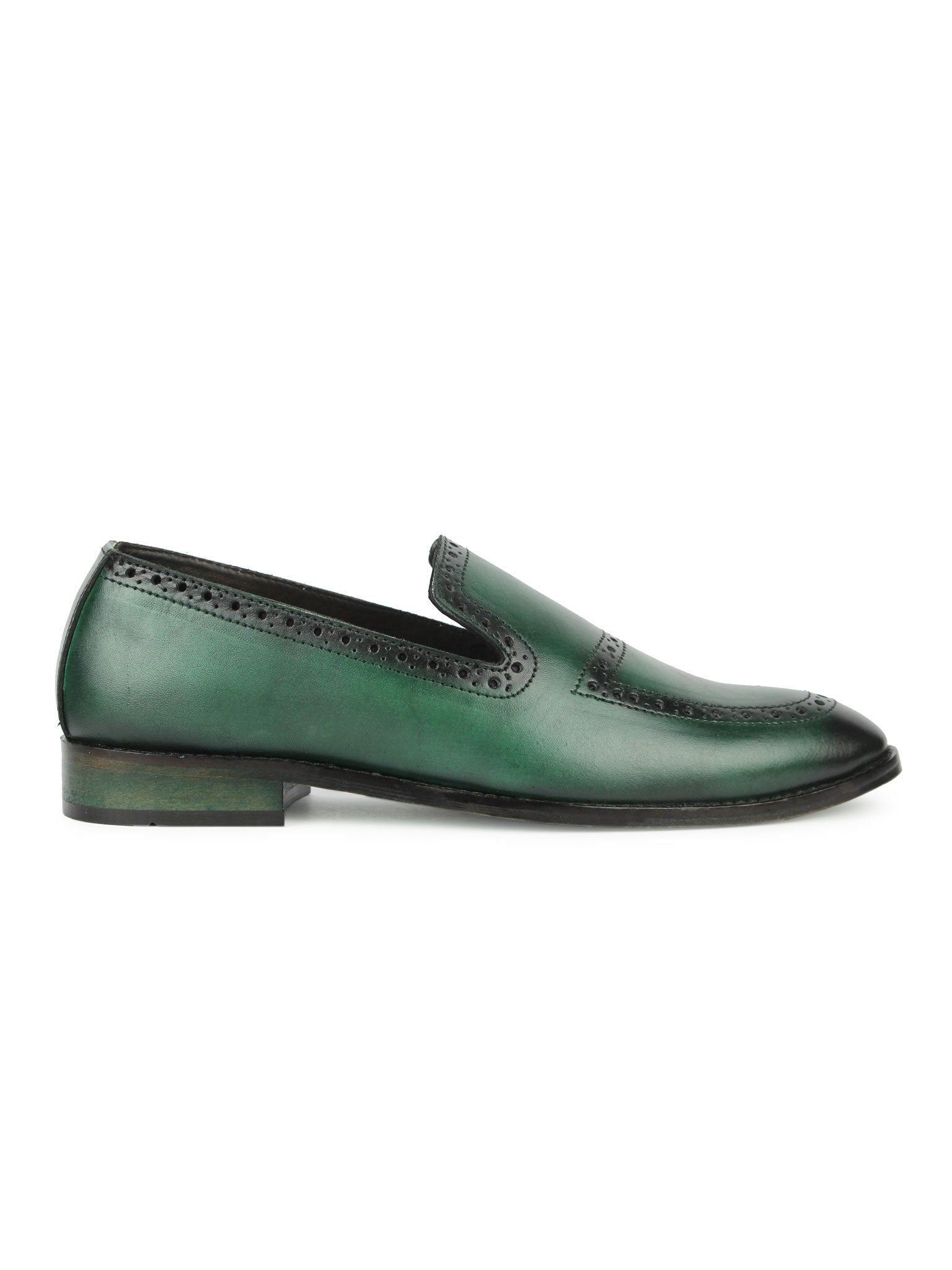 Brogue Loafers - Green