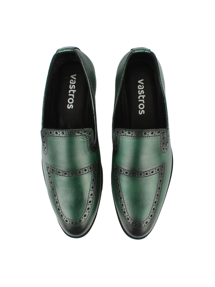 Brogue Loafers - Green