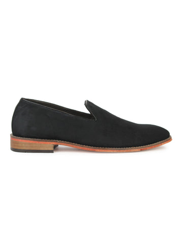 Suede Loafer - Black