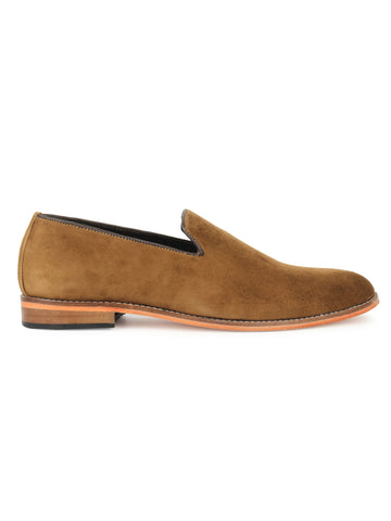 Suede Loafer - Brown