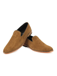 Suede Loafer - Brown