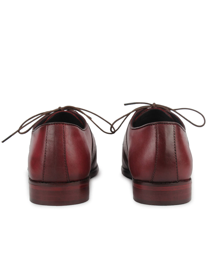 Derby Laced Shoes - Oxblood