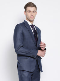 Slim Fit Space Blue Suit Jacket