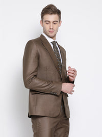 Slim Fit Brown Suit Jacket