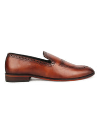 Brogue Loafers - Brown