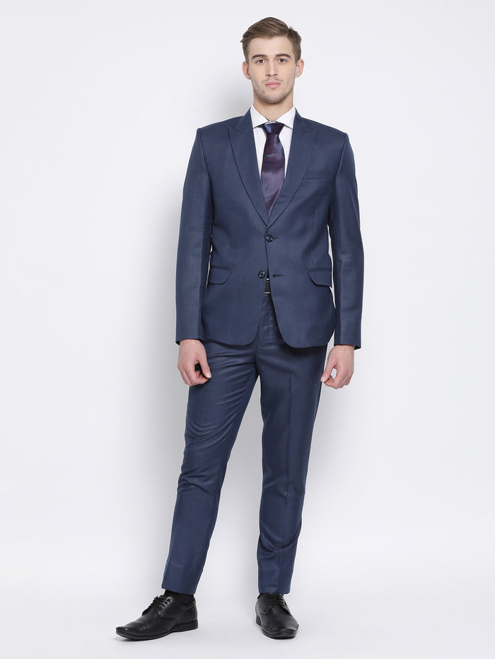 Slim Fit Space Blue Suit