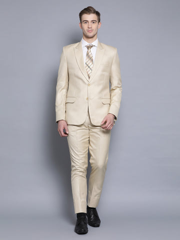 Slim Fit Khaki Suit