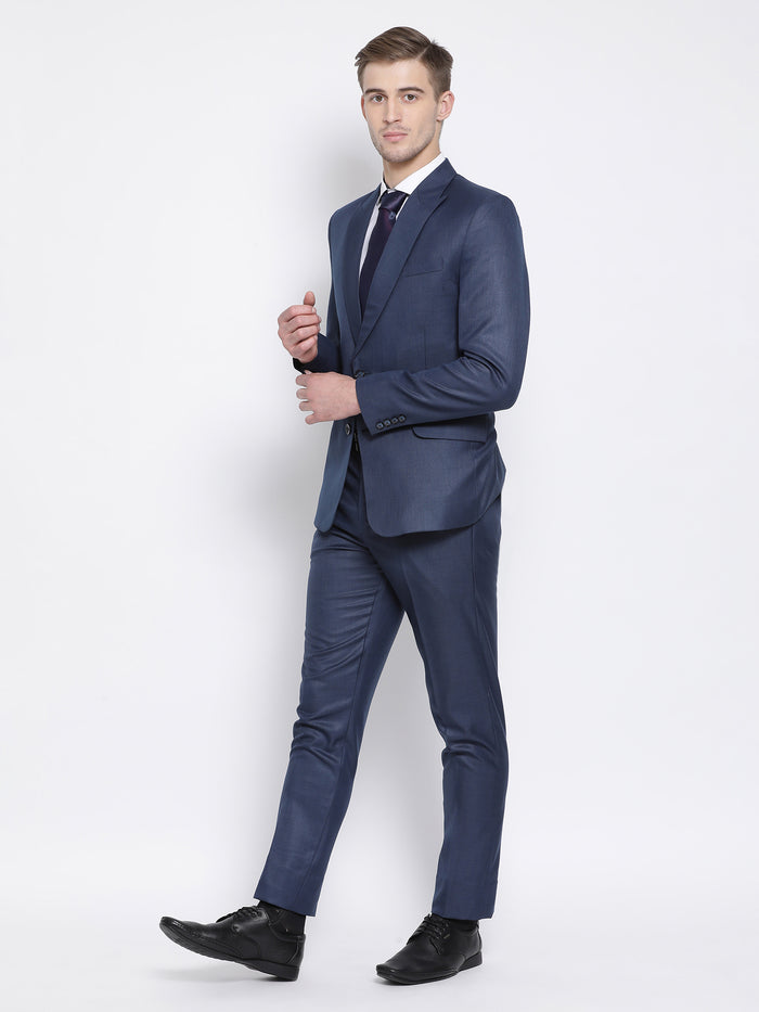 Slim Fit Space Blue Suit