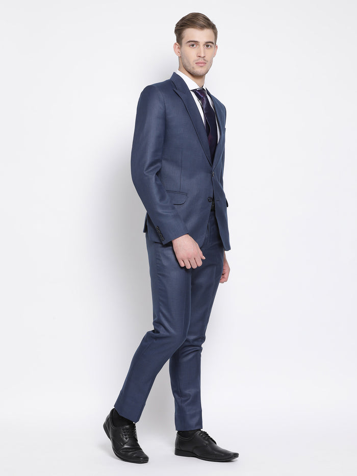 Slim Fit Space Blue Suit