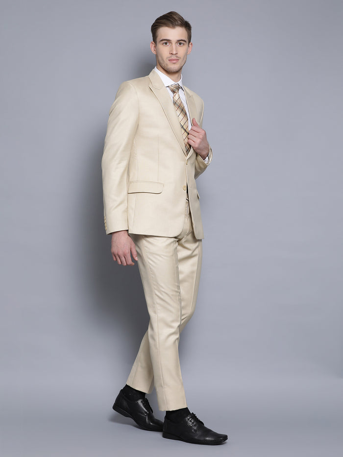 Slim Fit Khaki Suit