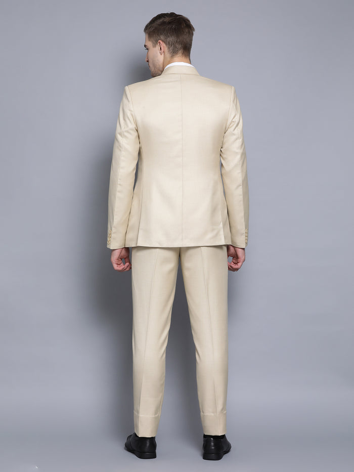 Slim Fit Khaki Suit