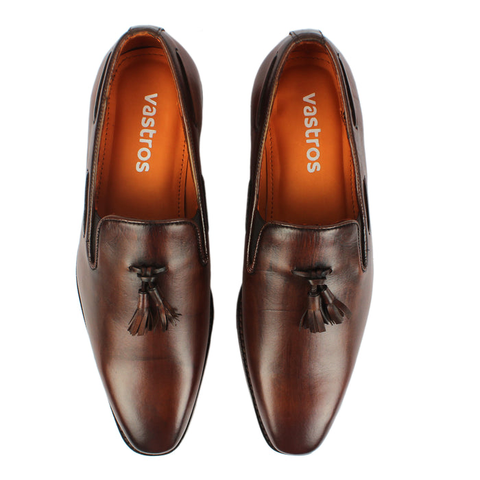 Loafer with Tassel - Brown