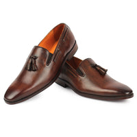 Loafer with Tassel - Brown