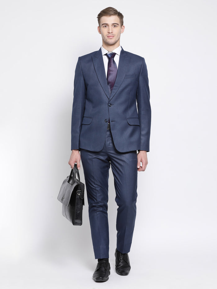 Slim Fit Space Blue Suit